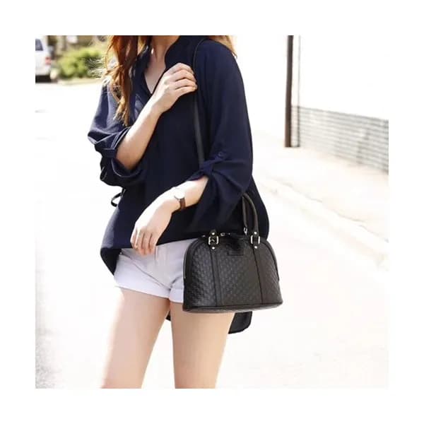 Gucci Micro Ssima Mini Dome Women Tote Shoulder Ba… - 1