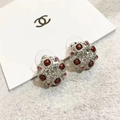 CHANEL White Gold Earring - 샤넬 여성용 18k도금 화이트 골드… - 1