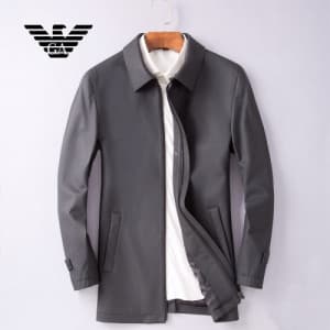 [미러급] ARMANI 2018 MENS DOWN LEATHER TRENCH JACKET … - 1