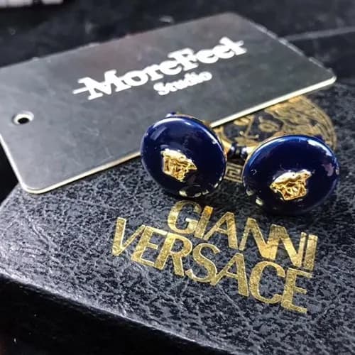 VERSACE MENS YELLOW GOLD CUFFS - 베르사체 남성용 1…