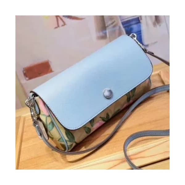 Coach 2018 Leather Coted Riversible Shoulder Bag,2… - 1