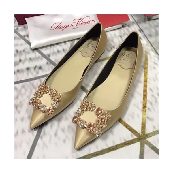 Roger Vivier 2019 Ladies Signature Satin Flower Si… - 1