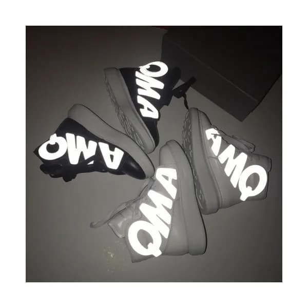 Alexander McQueen 2019 Womens Logo High-top Sneake… - 1