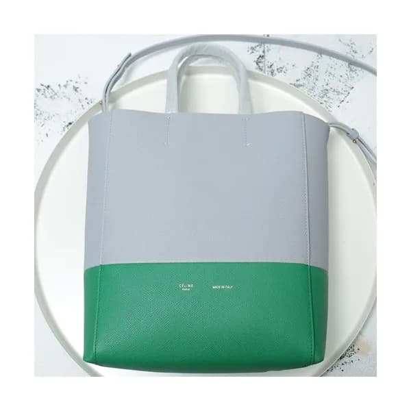 Celine Vertical Cabas Leather Tote Shoulder Bag,28… - 1