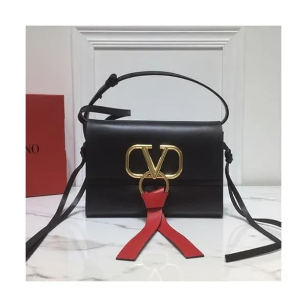 Valentino 2019 V-ring Leather Mini Shoudler Bag,21… - 1