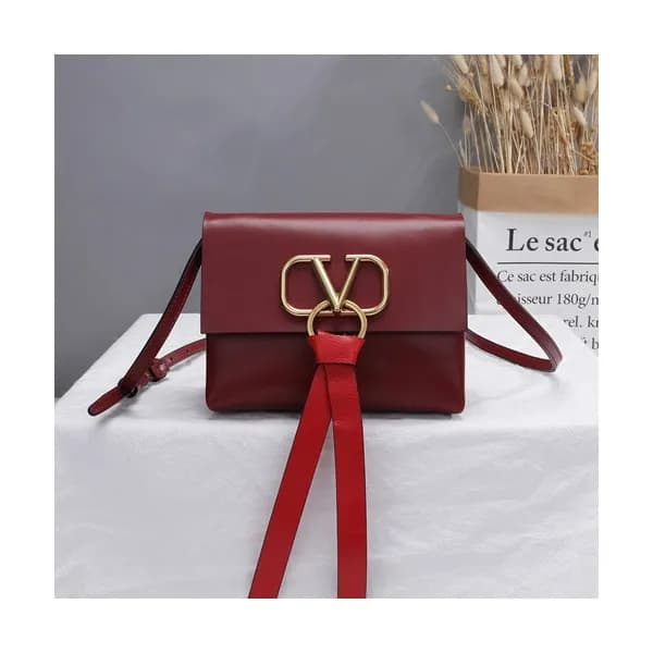Valentino 2019 V-ring Leather Super Mini Shoudler … - 1
