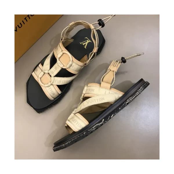 Louis Vuitton 2019 Mens Logo Velcro Sandal - 루이비통 … - 1