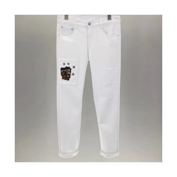 Versace 2019 Mens Medusa Logo Denim Pants - 베르사체 남… - 1