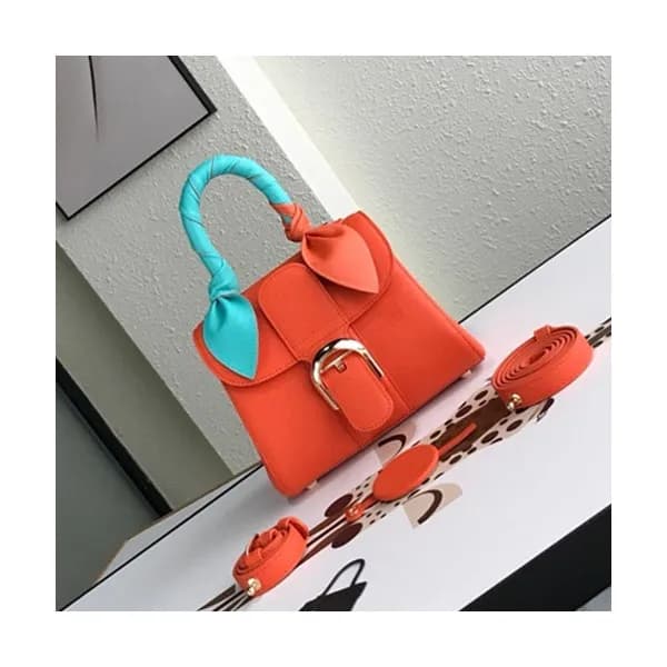 [앙증맞은사이즈]Delvaux 2019 Leather Tote Shoulder Bag,20… - 1