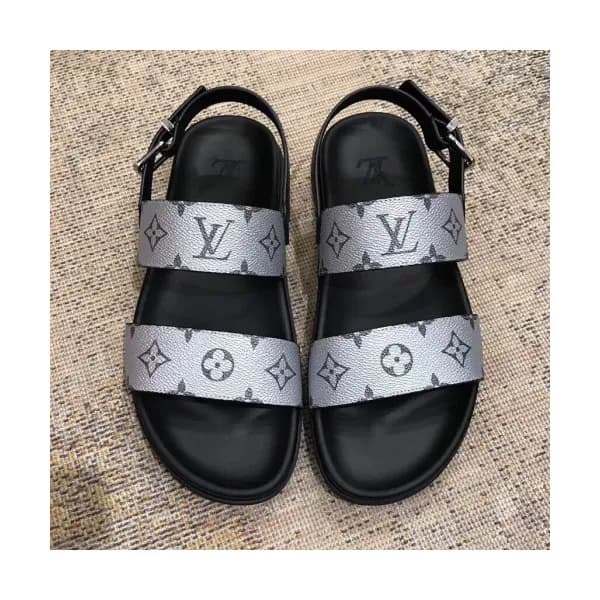 Louis Vuitton 2019 Mens Initial Logo Leather Sanda… - 1