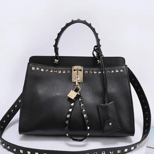 Valentino 2019 Leather Large Tote Shoudler Bag,30.… - 1