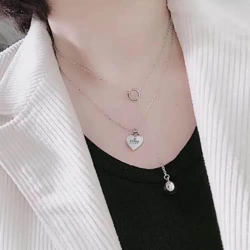 Gucci White Glod Neck lace - 구찌 화이트골드 목걸이Guc0011. - 1
