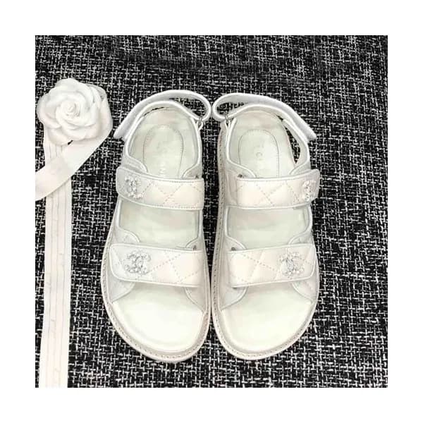 Chanel 2019 Ladies Leather Sandal - 샤넬 2019 여성용 레더… - 1