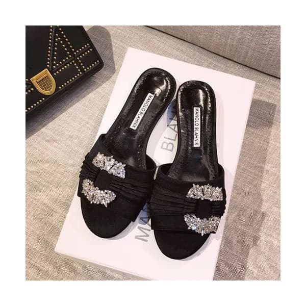 Monolo Blahnik 2019 Ladies Silk Slipper - 마놀로 블라닉 … - 1