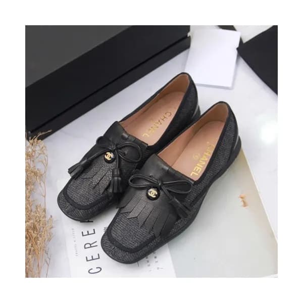 Chanel 2019 Ladies Denim & Leather Loafer - 샤넬 201… - 1