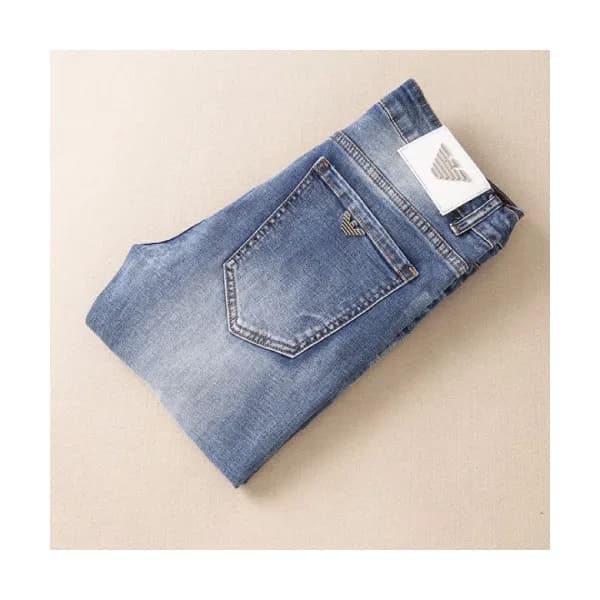 Armani 2019 Mens Casual Logo Denim Pants - 알마니 201… - 1