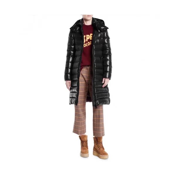 Moncler 2019 Womens Patch Logo Modern Long Down P… - 1