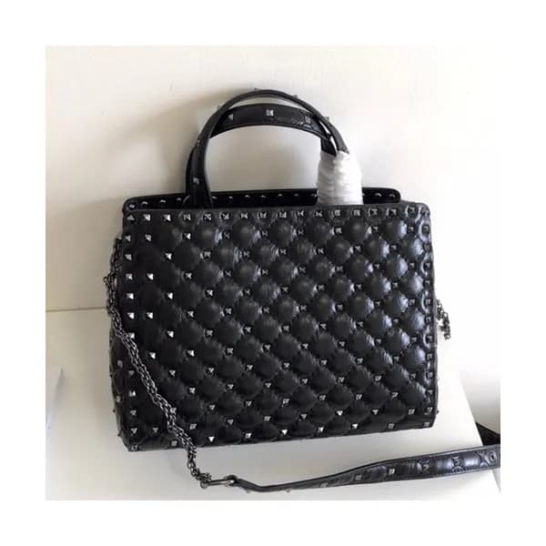 Valentino 2019 Leather Garavani Rockstud Spike Tot… - 1