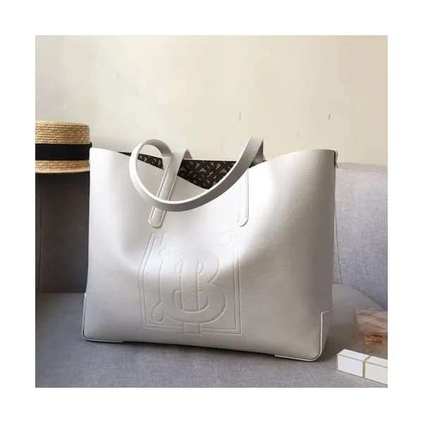 Burberry 2019 Leather TB Tote Shoulder Shopper Bag… - 1