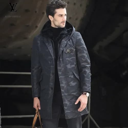 Louis Vuitton 2019 Mens Business Casual Mink Coat … - 1