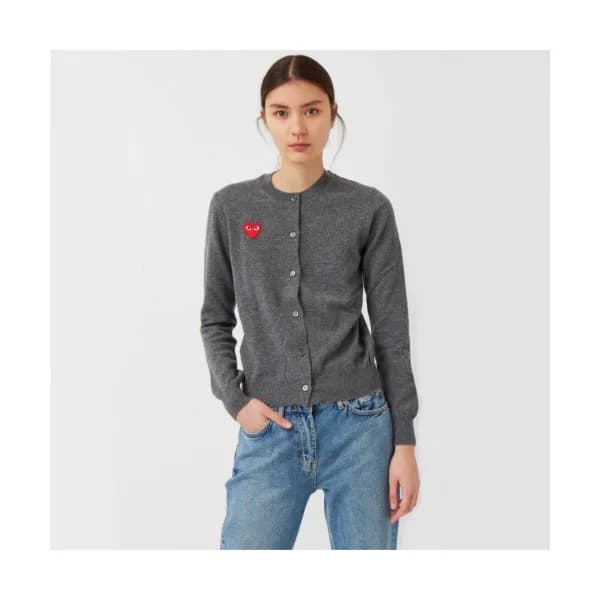 Cdgplay 2019 Womens Round neck Wool Cardigan - 꼼데가… - 1