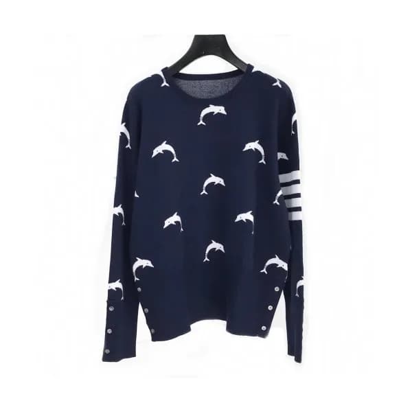 [톰브라운]Thom Browne 2020 Womens Strap Crew-neck Wool… - 1