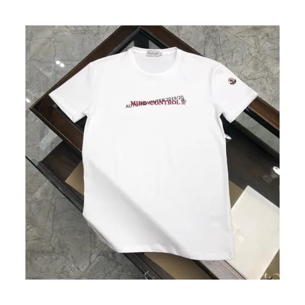 [매장판]Moncler 2020 Mens Logo Silket Crew-neck Short… - 1