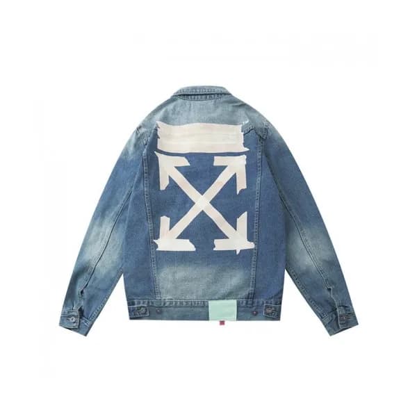 Off-white 2020 Mens Logo Casual Denim Jackets - 오프… - 1
