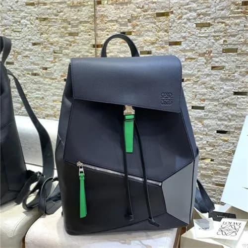 [로에베] Loewe Custom Leather Men's Back Pack 33c… - 1