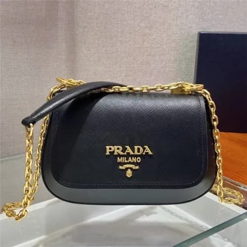 [프라다]Prada 2021 Women's Leather Shoulder Bag 2… - 1
