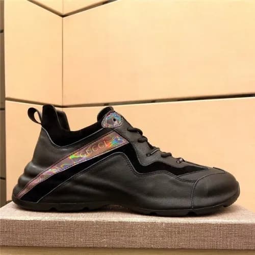 Gucci 2020 Men's Leather Sneakers - 구찌 2020 남성… - 1