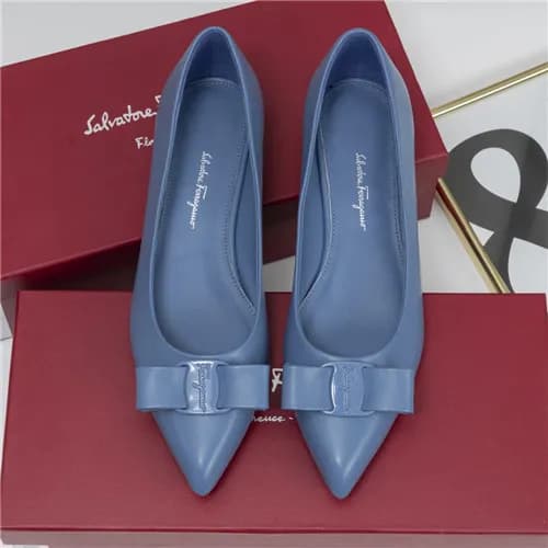 Salvatore Ferragamo 2021 Women's Leather Flat … - 1
