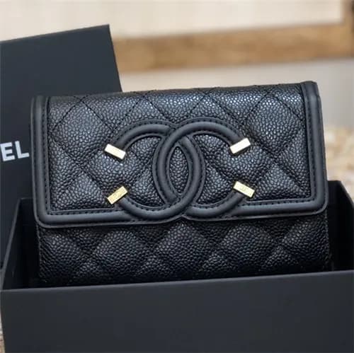 Chanel 2021 Women's Leather Wallet,15cm - 샤넬 2… - 1