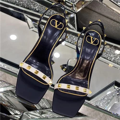 Valentino 2021 Women's Leather High Heel Sanda… - 1