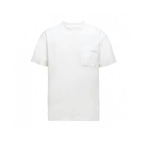 Prada Mens Basic Logo Short Sleeved Tshirts Black… - 1