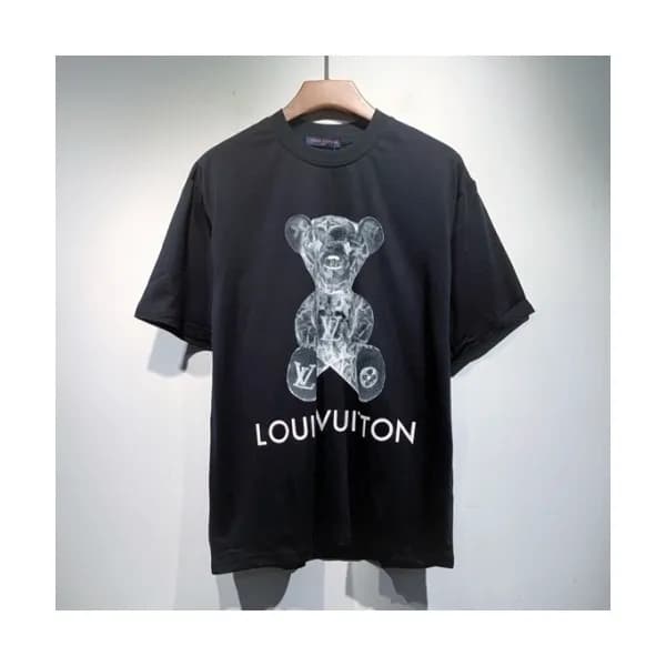 Louis vuitton Mm/Wm Logo Short Sleeved Tshirts Bl… - 1