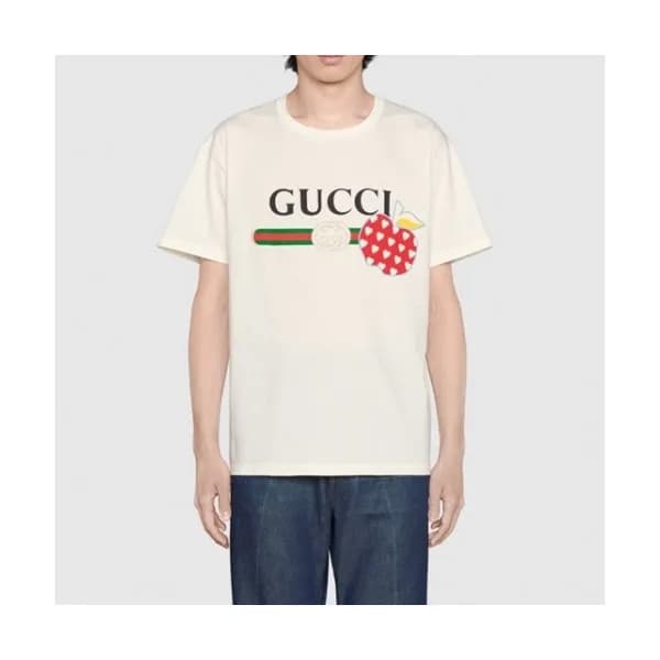 Gucci Mm/Wm Logo Short Sleeved Tshirts White - 구찌… - 1