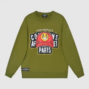 BAD MONDAY Mm/Wm Logo Oversize Cotton Thirts Gre…