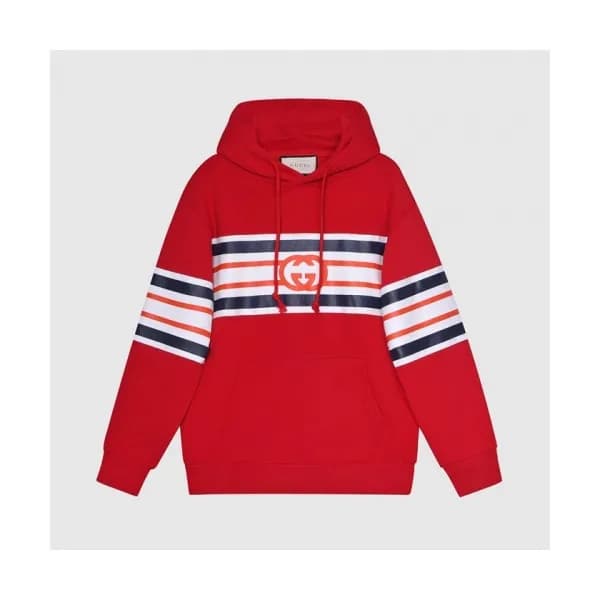 Gucci Mm/Wm Logo Casual Hoodie Red - 구찌 2021 남/녀 … - 1