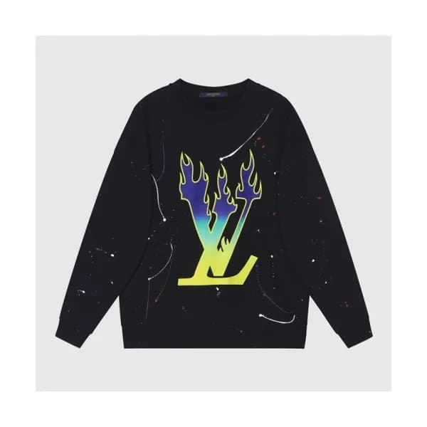 Louis vuitton Mm/Wm Casual Cotton Tshirts Black -… - 1