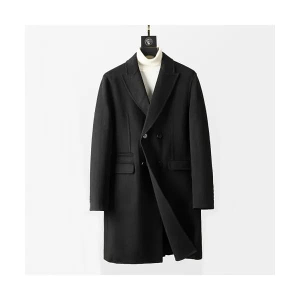 Ermenegildo Zegna Mens Business Coats Black - 에르메… - 1
