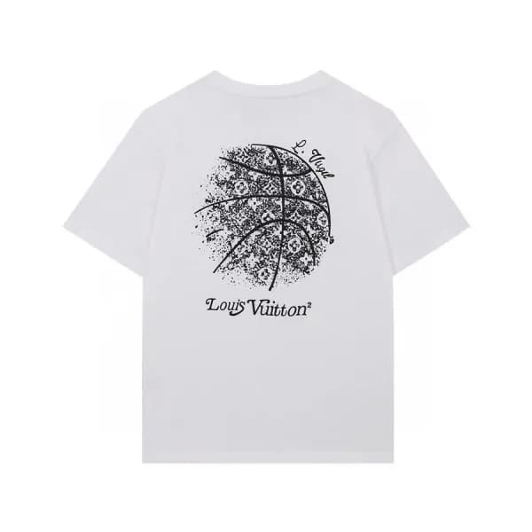 루이비통 남성 크루넥 화이트 반팔티 - Mens White Tshirts - lou0399… - 1