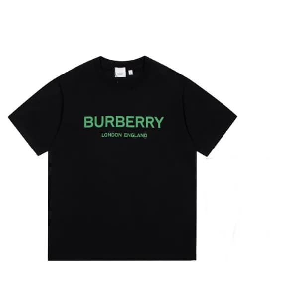 버버리 남성 크루넥 블랙 반팔티 - Mens Black Tshirts - Bur04255x - 1