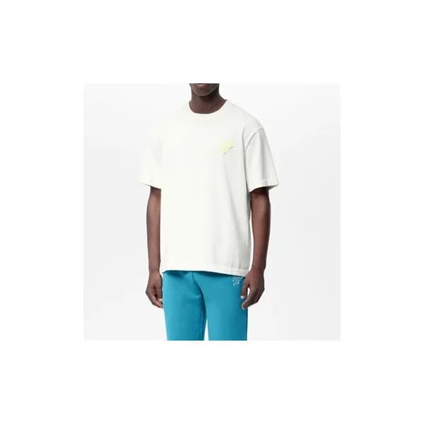 루이비통 남성 화이트 크루넥 반팔티 - Mens White Tshirts - lou0412… - 1