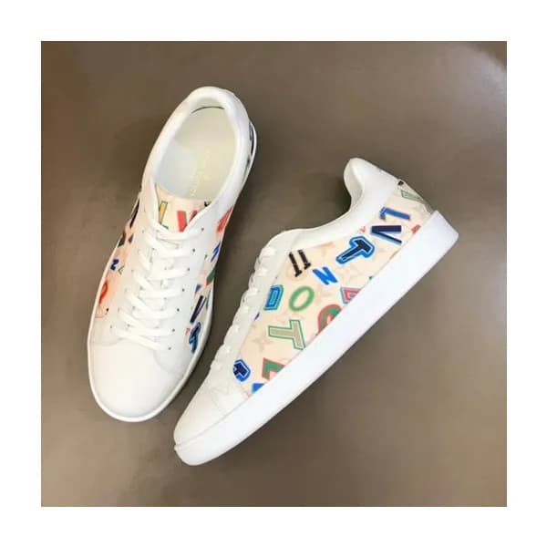 루이비통 남성 모던 화이트 스니커즈 - Mens White Sneakers - lou042… - 1
