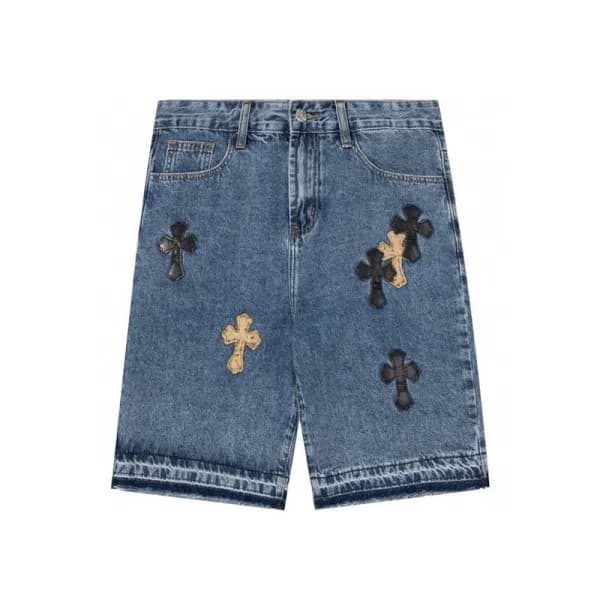 크롬하츠 남성 트렌디 블루 반바지 - Mens Blue Half-pants - chr045… - 1