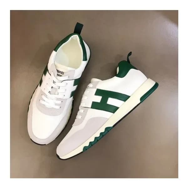 에르메스 남성 클래식 그린 스니커즈 - Mens Green Sneakers - her085… - 1