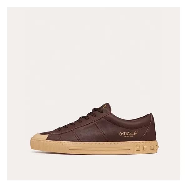 발렌티노 남성 클래식 브라운 스니커즈 - Mens Brown Sneakers - val02… - 1