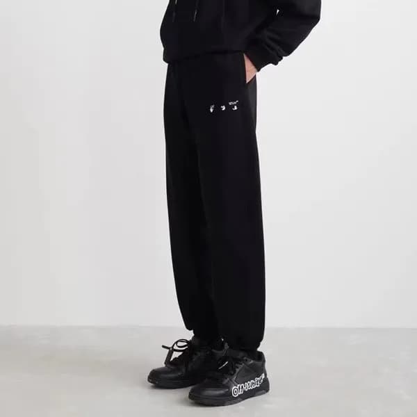 오프화이트 남성 캐쥬얼 블랙 팬츠 - Off-white Mens Black Pants - … - 1