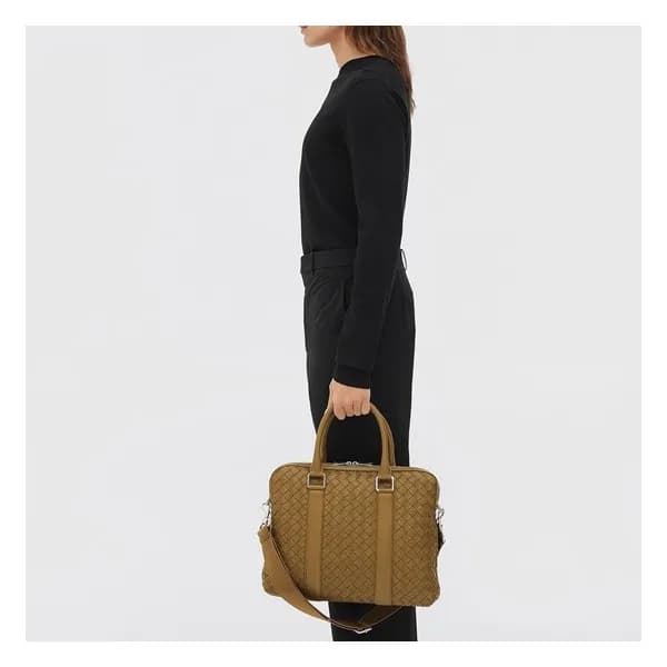 보테가베네타 남/녀 카멜 서류가방 - Bottega Veneta Unisex Camel T… - 1